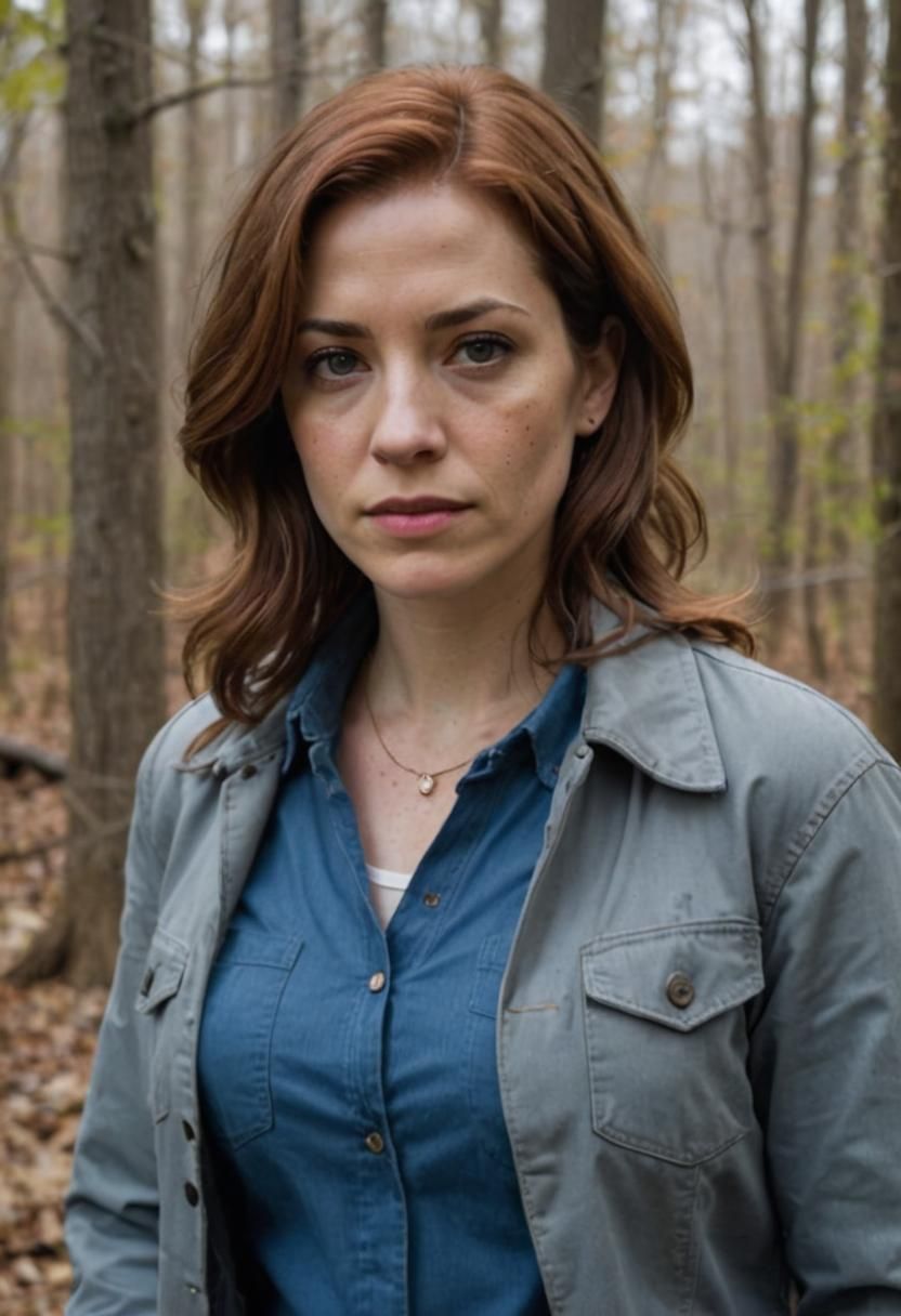 Detective at Rural Crime Scene in Abandoned House