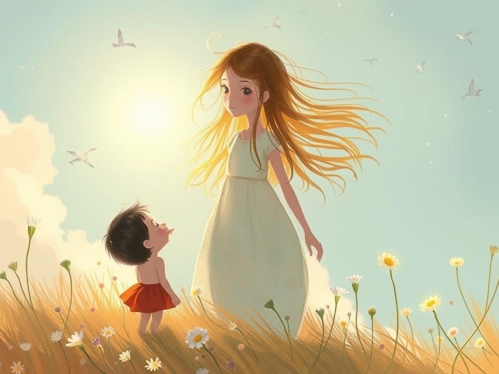 Dreamy Pastel Fantasy Landscape with Soft Light