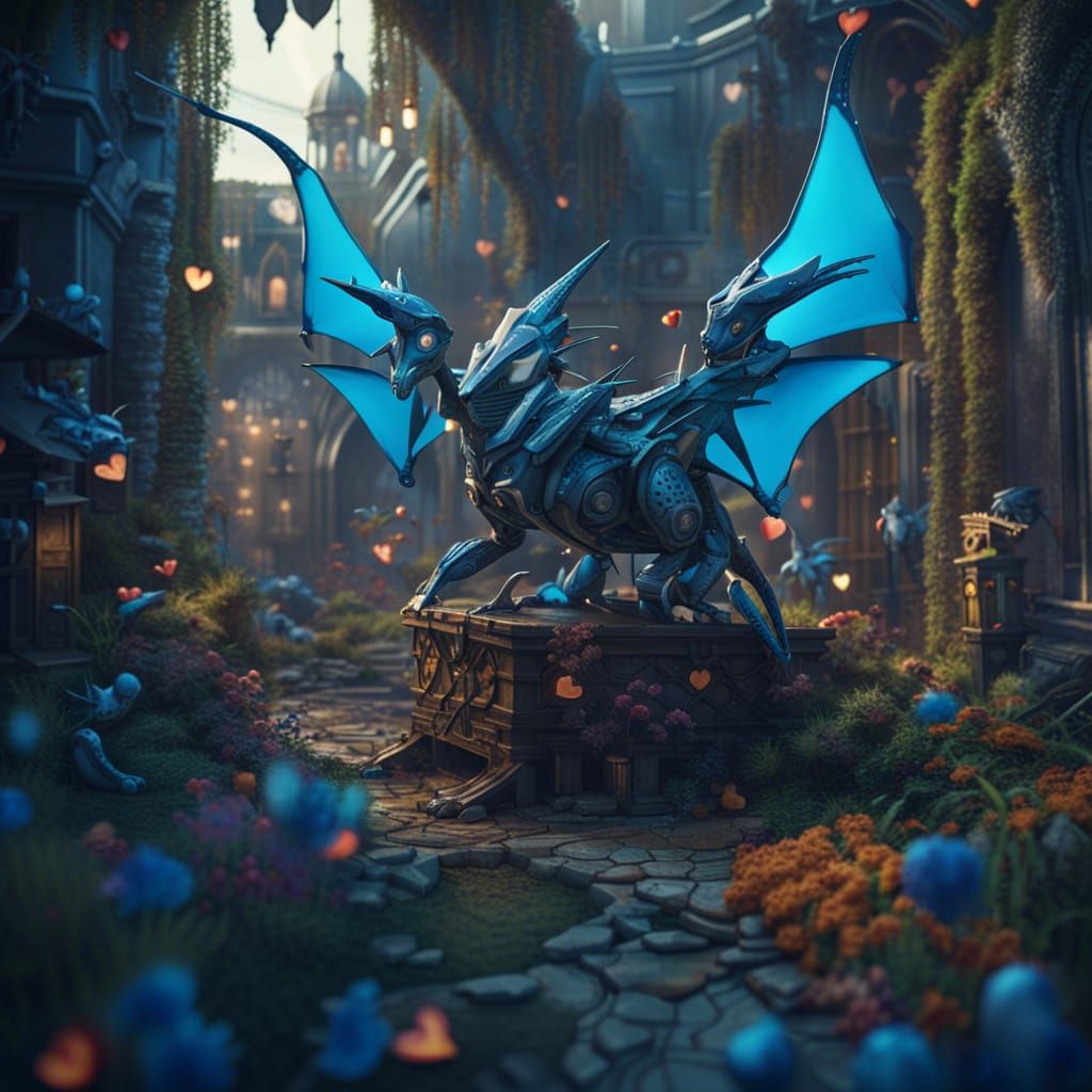 Robotic Pterodactyls and Cheetahs in Fantasy World