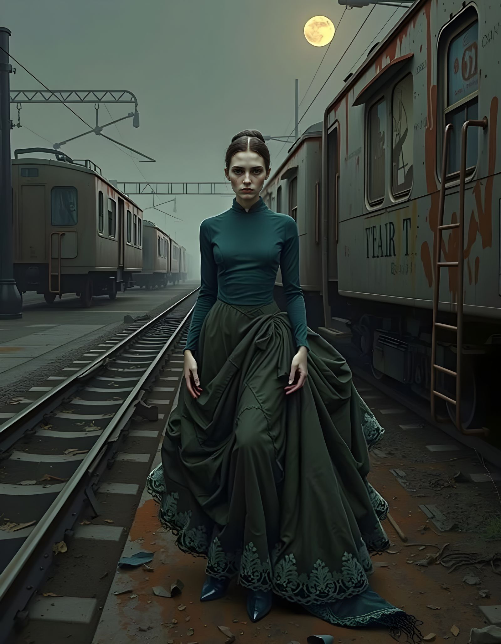 Sisters in Twilight Fog