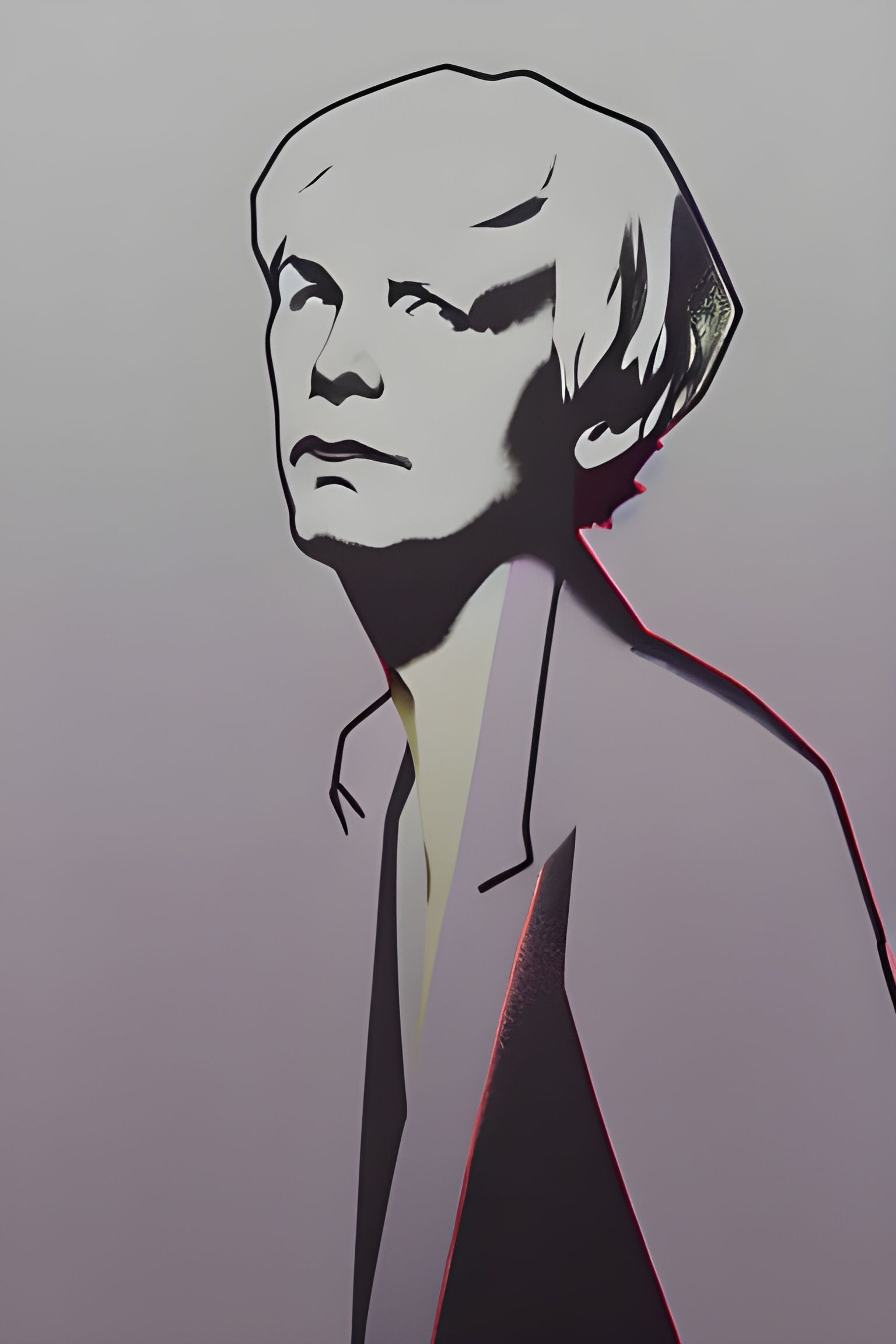 Warhol-Inspired Pop Art Portrait in 8K