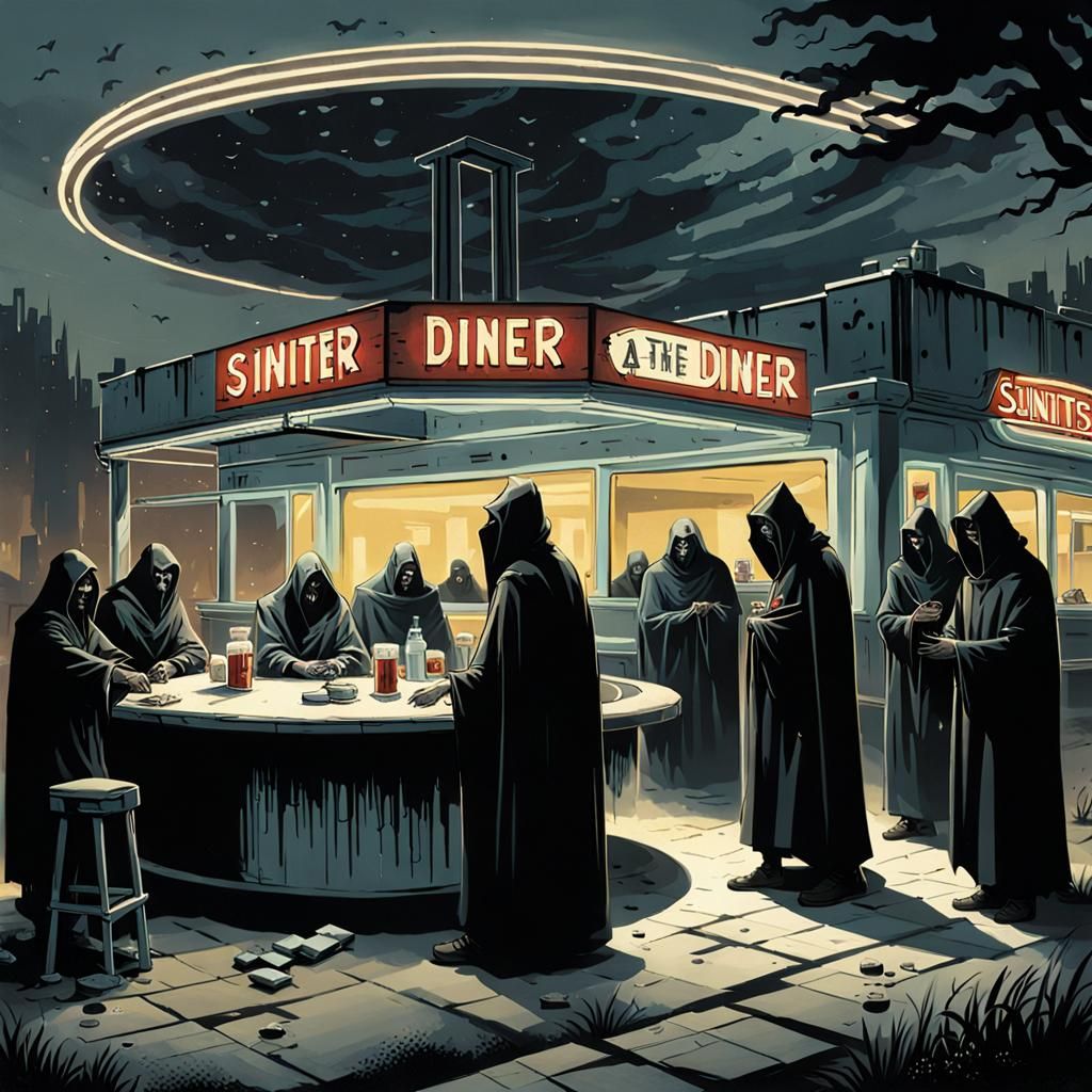 Sinister Cultists Gather at Abandoned Diner