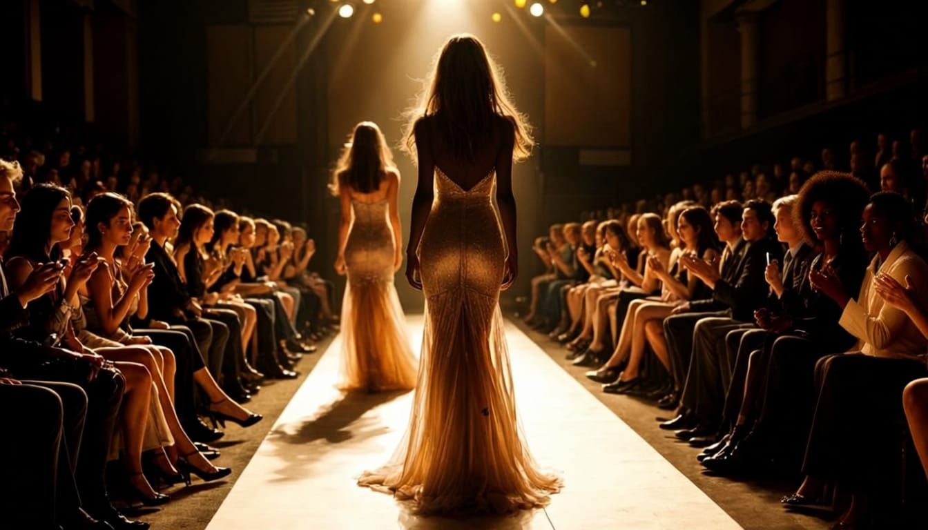 Glamorous Fashion Show on a Runway