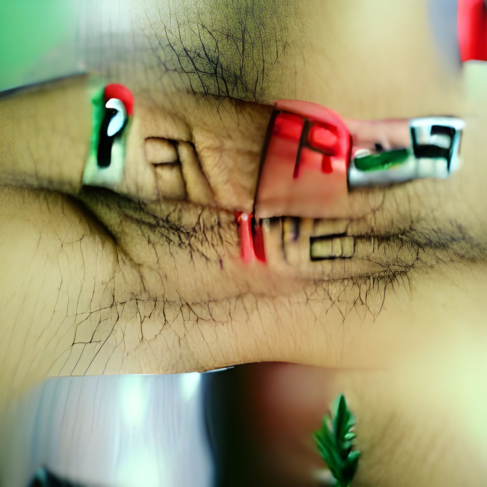 Free Palestine Stencil Art