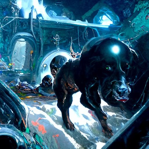 Entrance to Hell: Steampunk Oil Painting