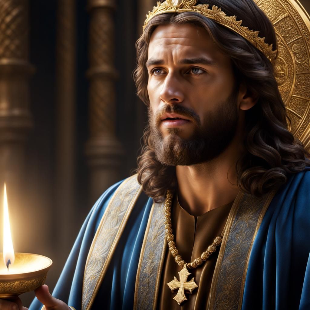 Biblical Scene of Chosen People in Hyperrealism