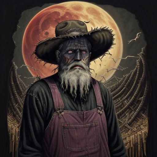 Eldritch Horror: Junji Ito Style Appalachian Man