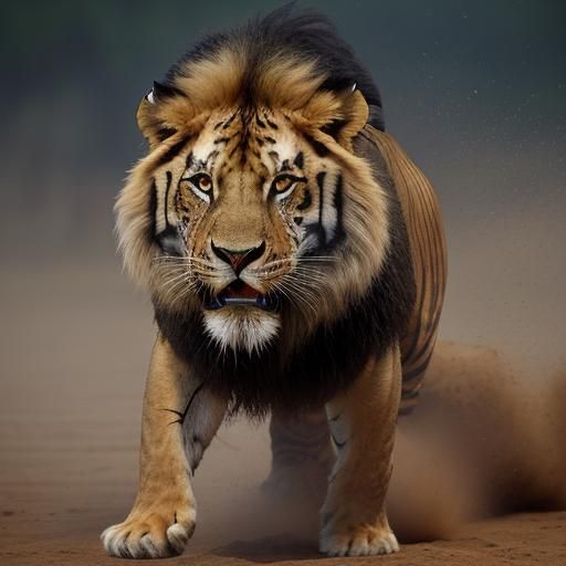 Epic Lion vs Tiger Battle in Arena