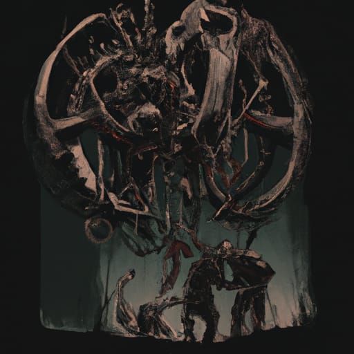 Horror Saw in the Style of Gustave Doré