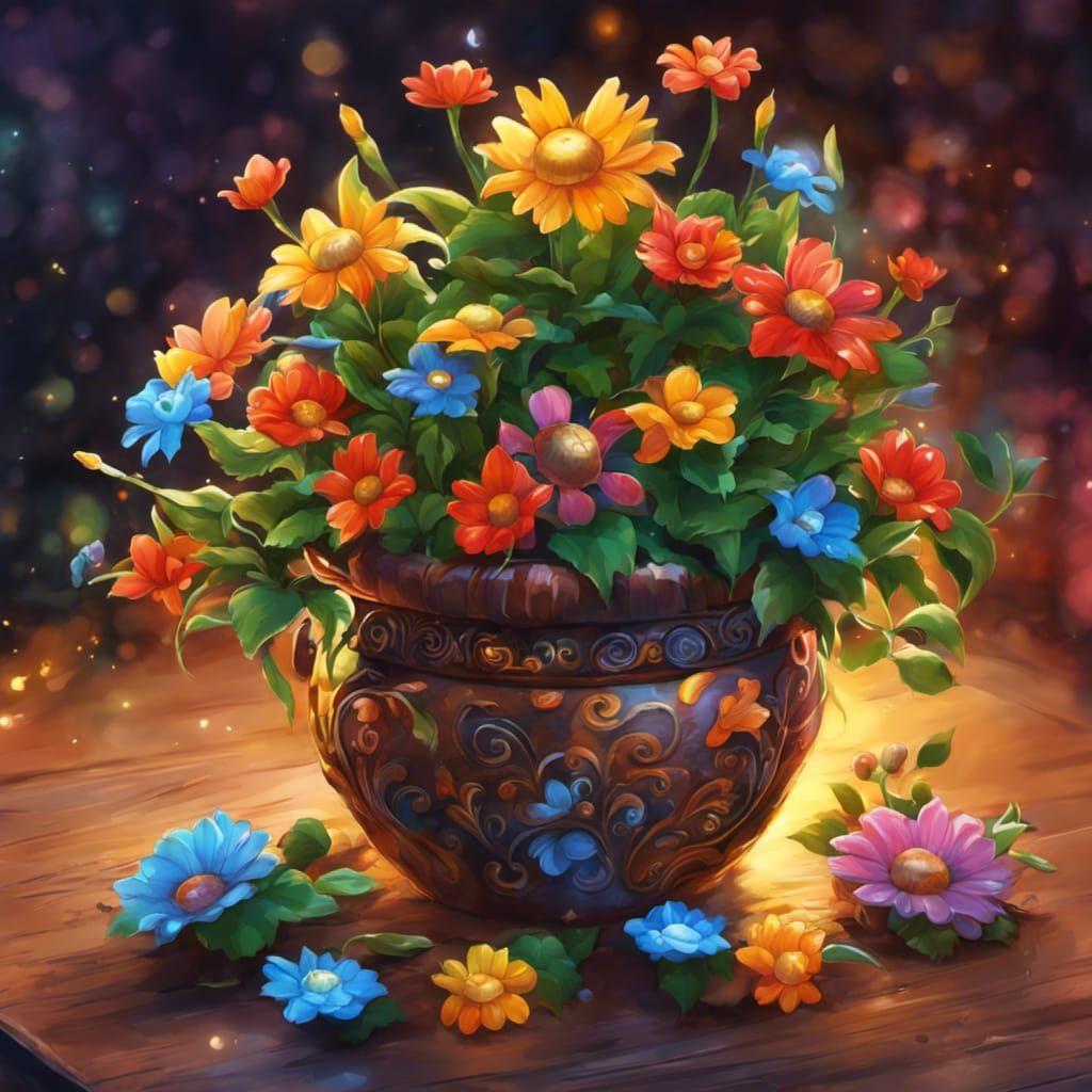 Pot of Flowers