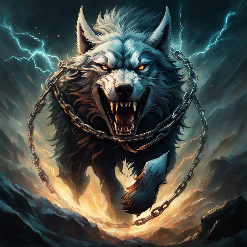 Fenrir: Monstrous Wolf Bound by Unbreakable Chains