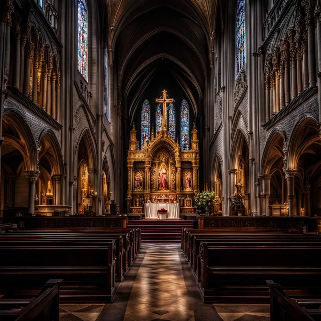 Evocative Lent Scene in Hyperrealistic Style