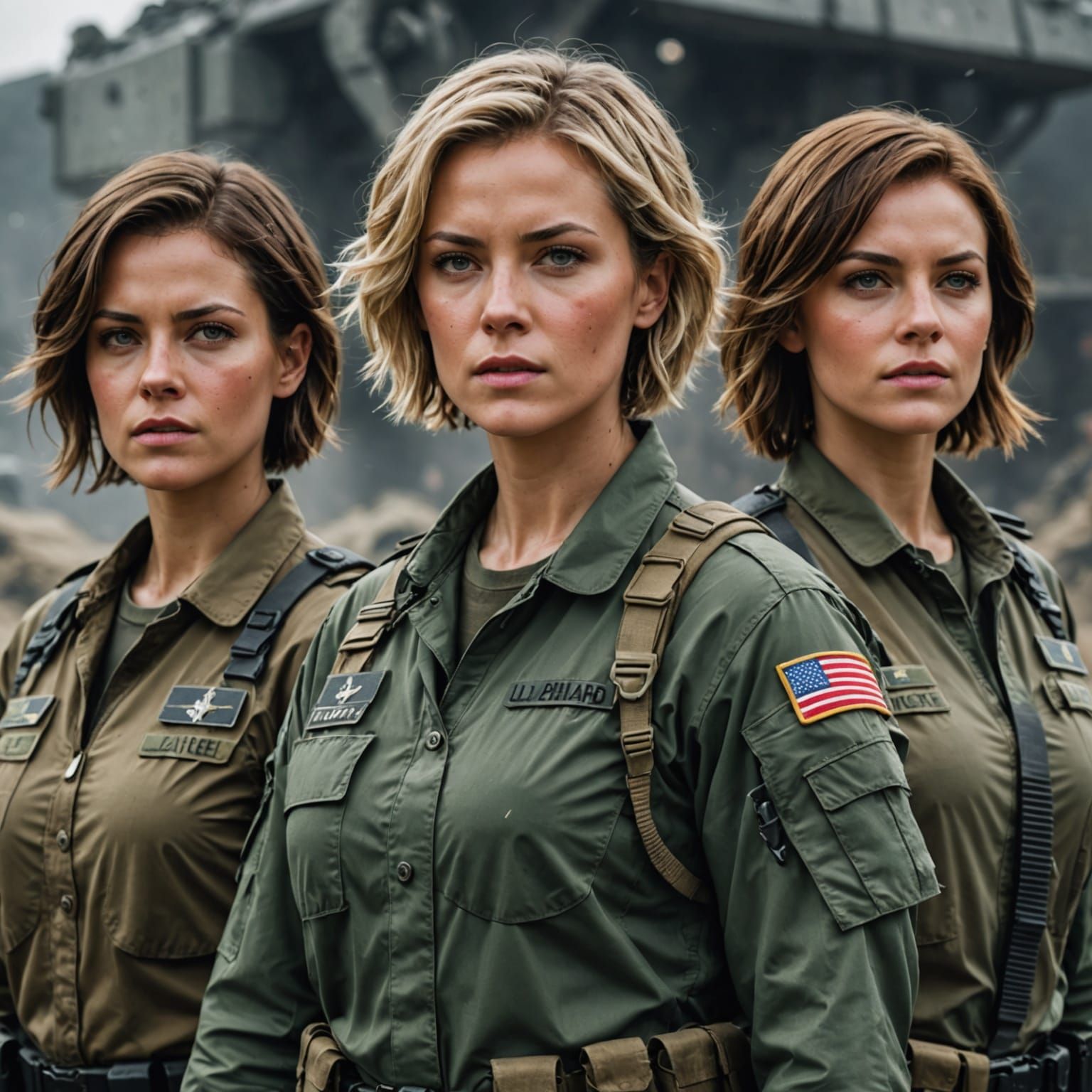 Realistic Military Women Soldiers in UHD