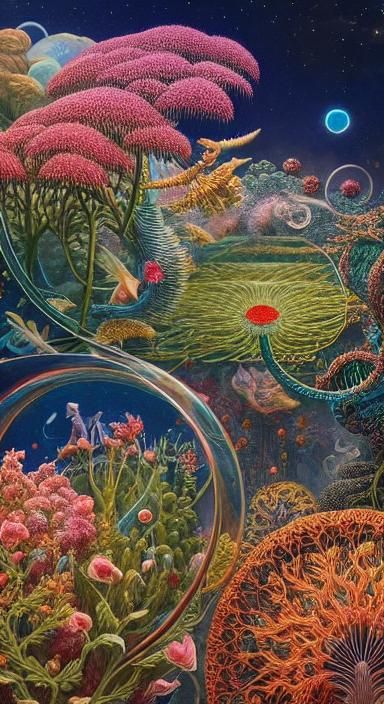 Earth Laughs in Flowers: Dreamlike Collage Art