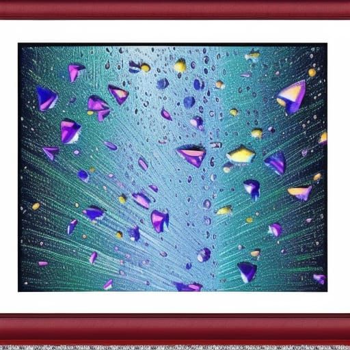 Abstract Geometric Rainwater Diamond Painting