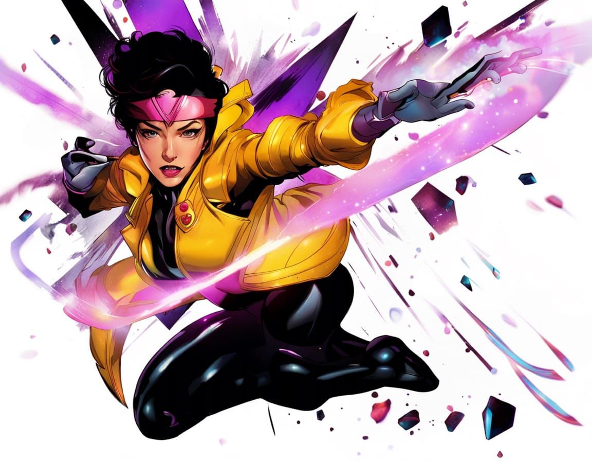 Jubilee from X-Men in Anime Style