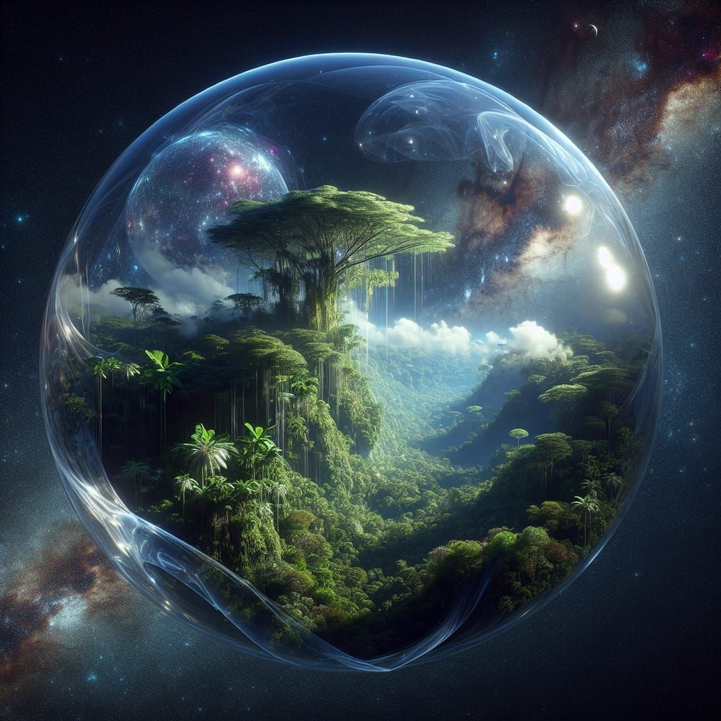 Rainforest in Space: A Sci-Fi Dream