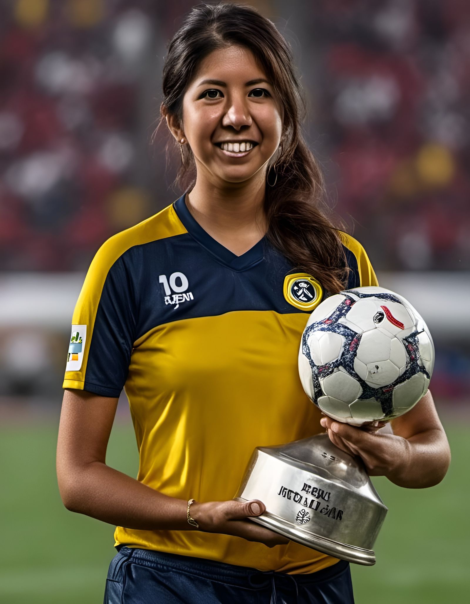 Club América Femenil Soccer Star Portrait