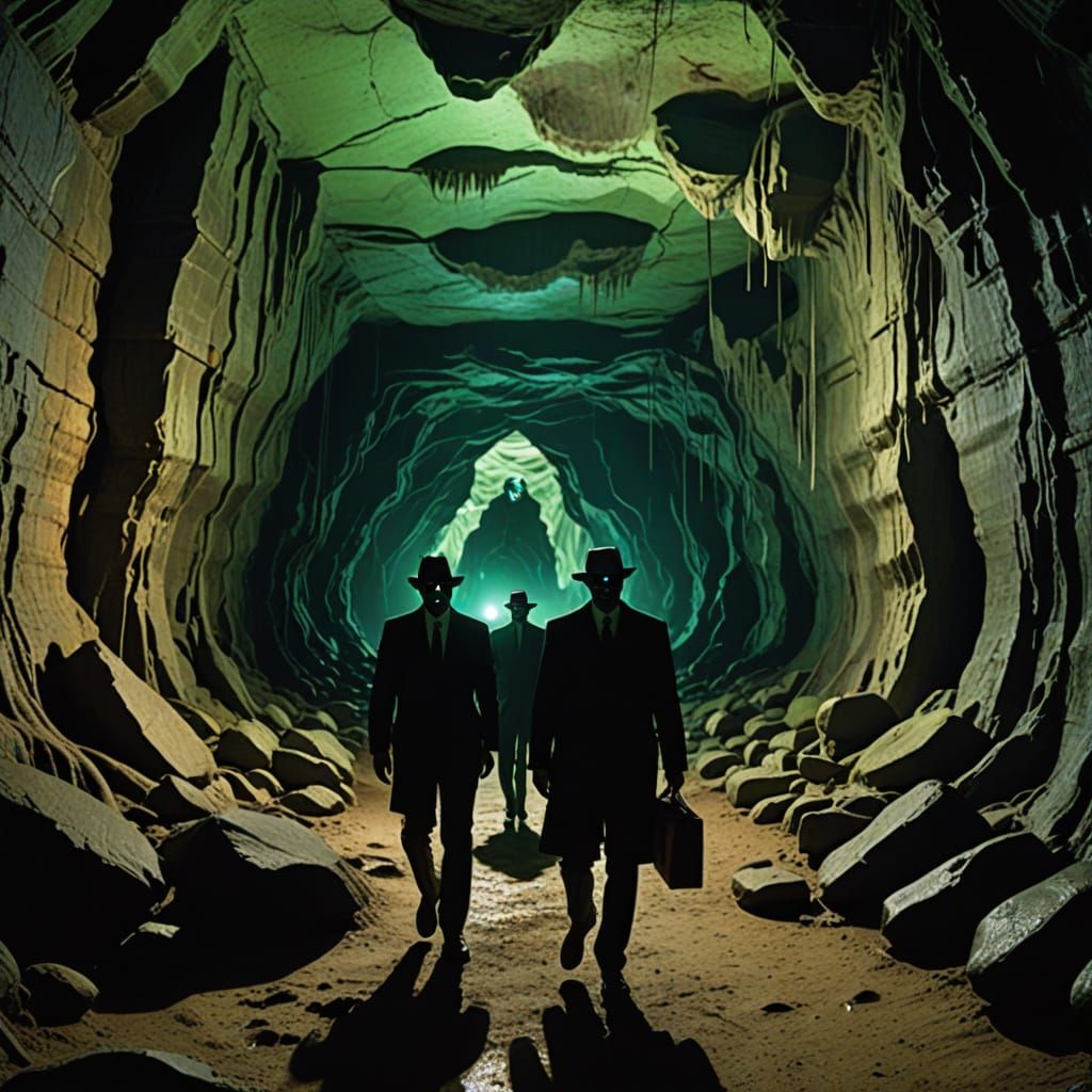 Men in Black Discover Alien Craft in Mammoth Cave
