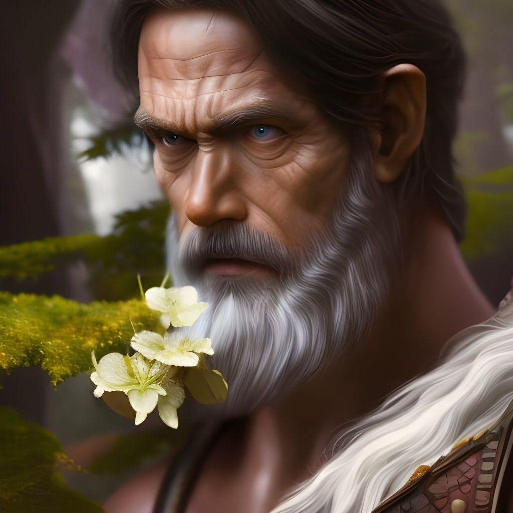 Odin as Blind Guest: Photorealistic Fantasy Portrait