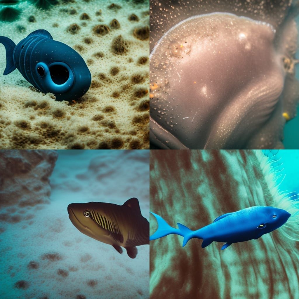 Deep Sea Creature in Professional Photography Style