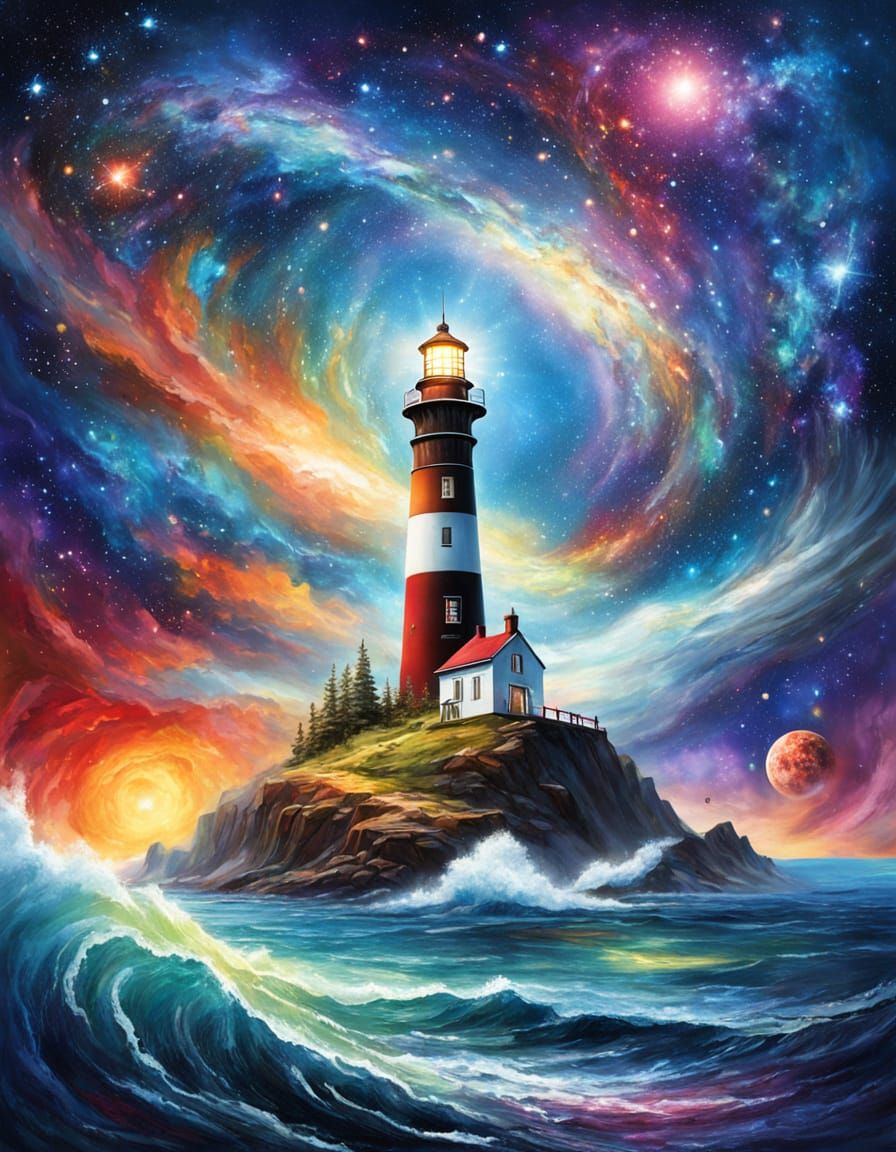 Cosmic lighthouse