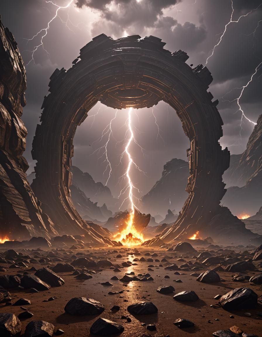 Alien Planet Portal to Another Dimension