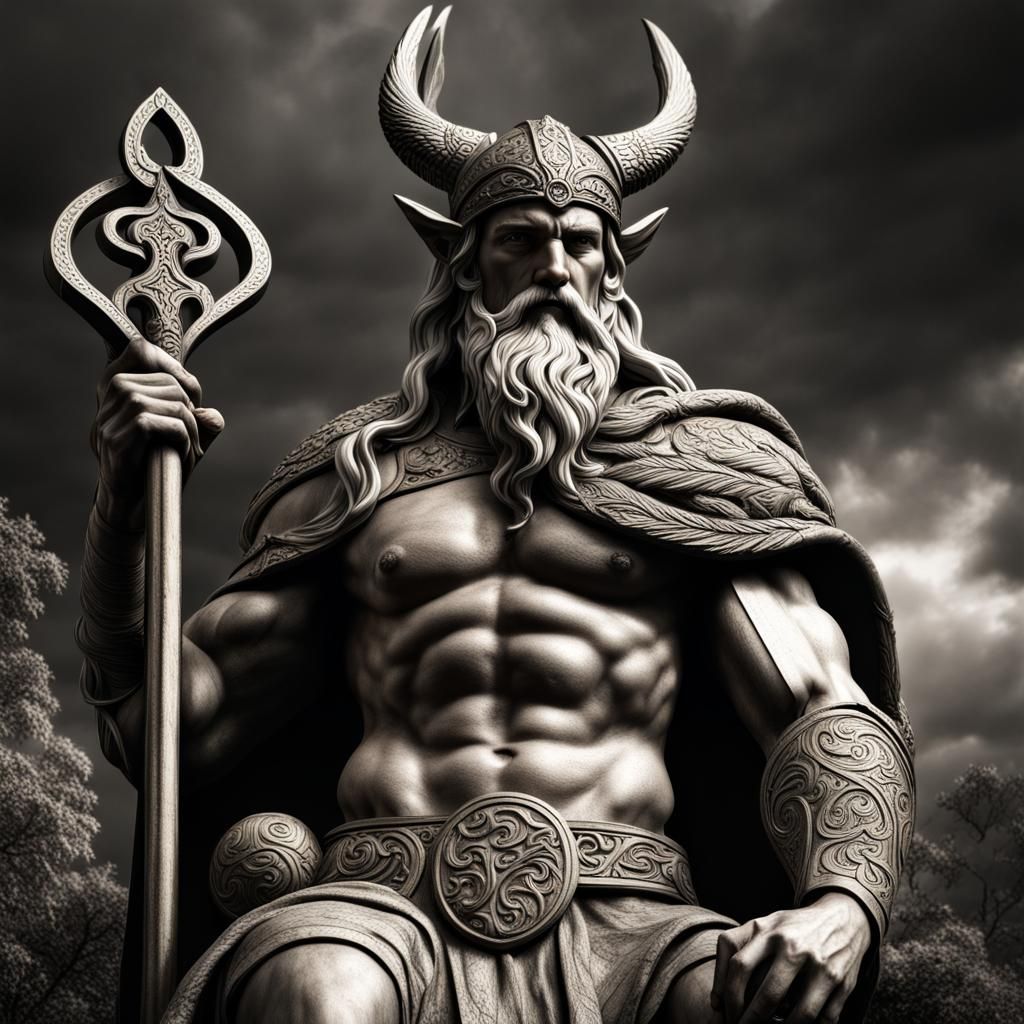 Freyr, Norse God of Fertility in Chiaroscuro