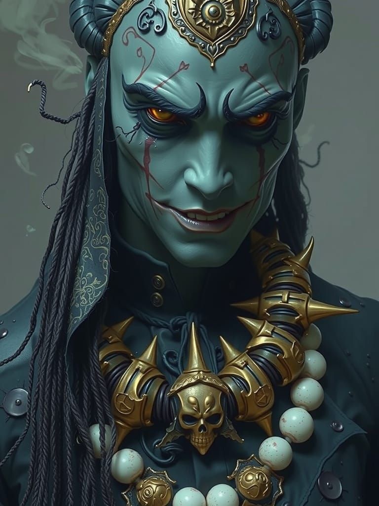 Ominous Figure Embodies Chaos in Gothic Style