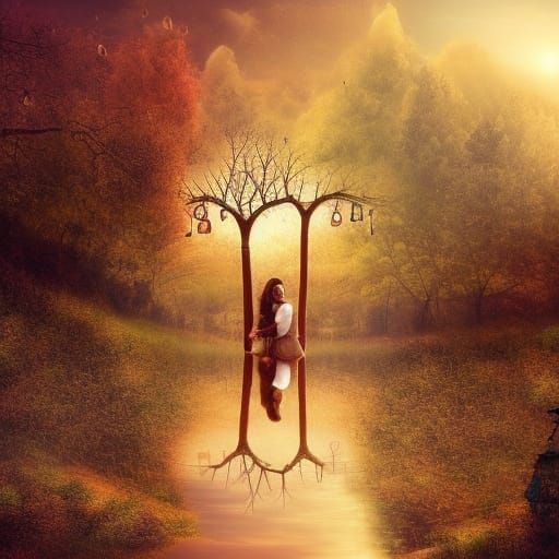 Warm Embrace: A Fantastical Scene of Togetherness