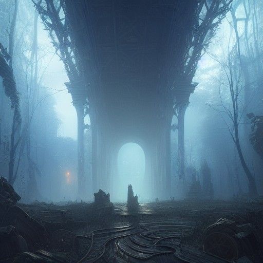 Surreal Dark Fantasy Through the Looking Glass