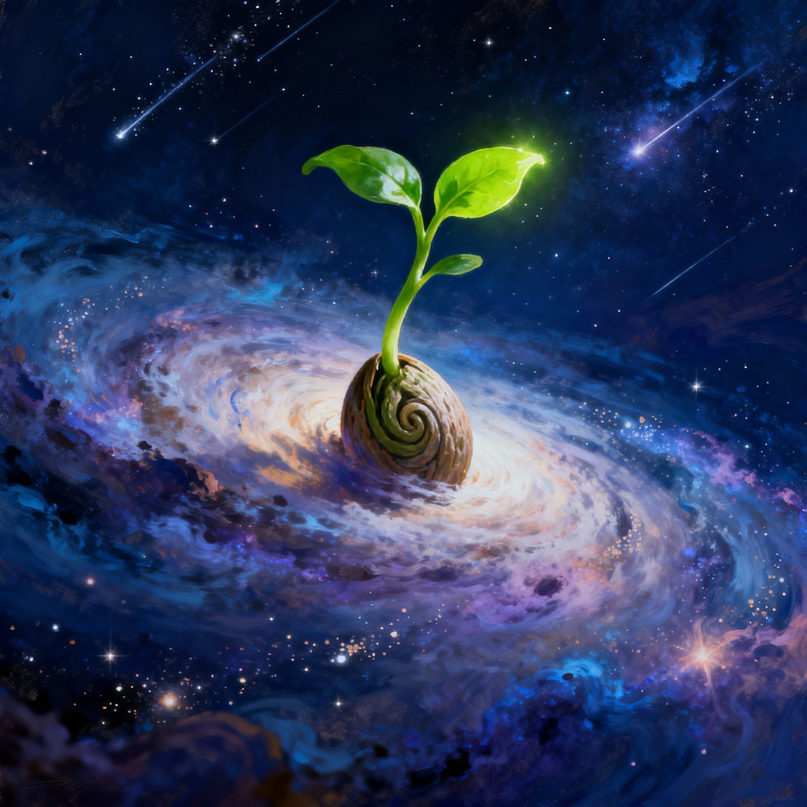 Cosmic Vortex Birth of a Sprouting Seed