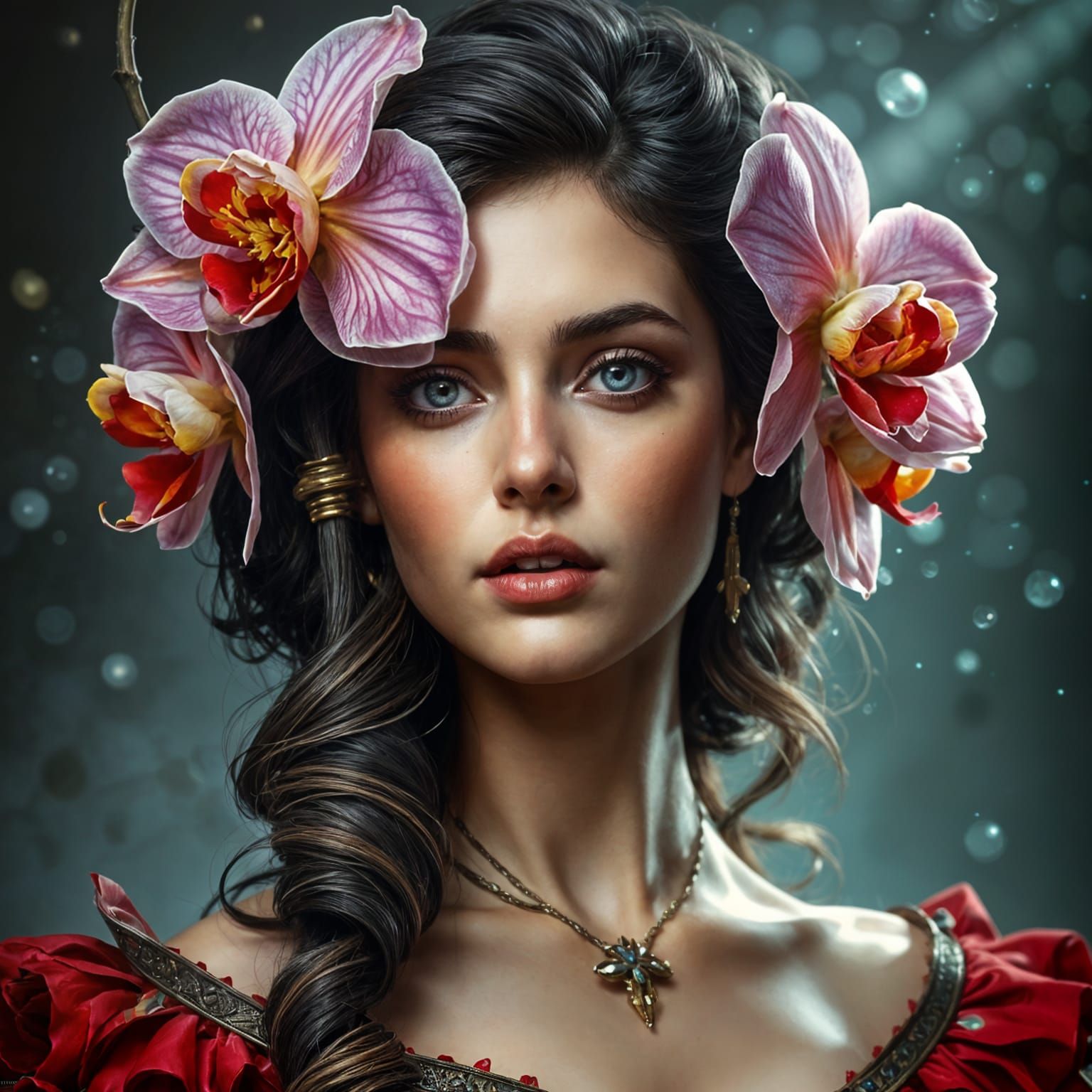 The branch in the hair 🎋🎀