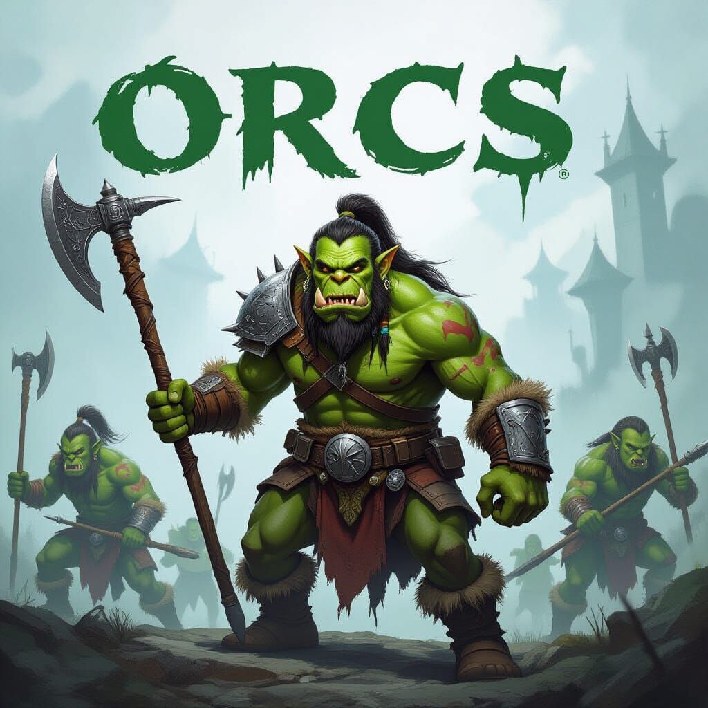 AI Generated Image of Orcs