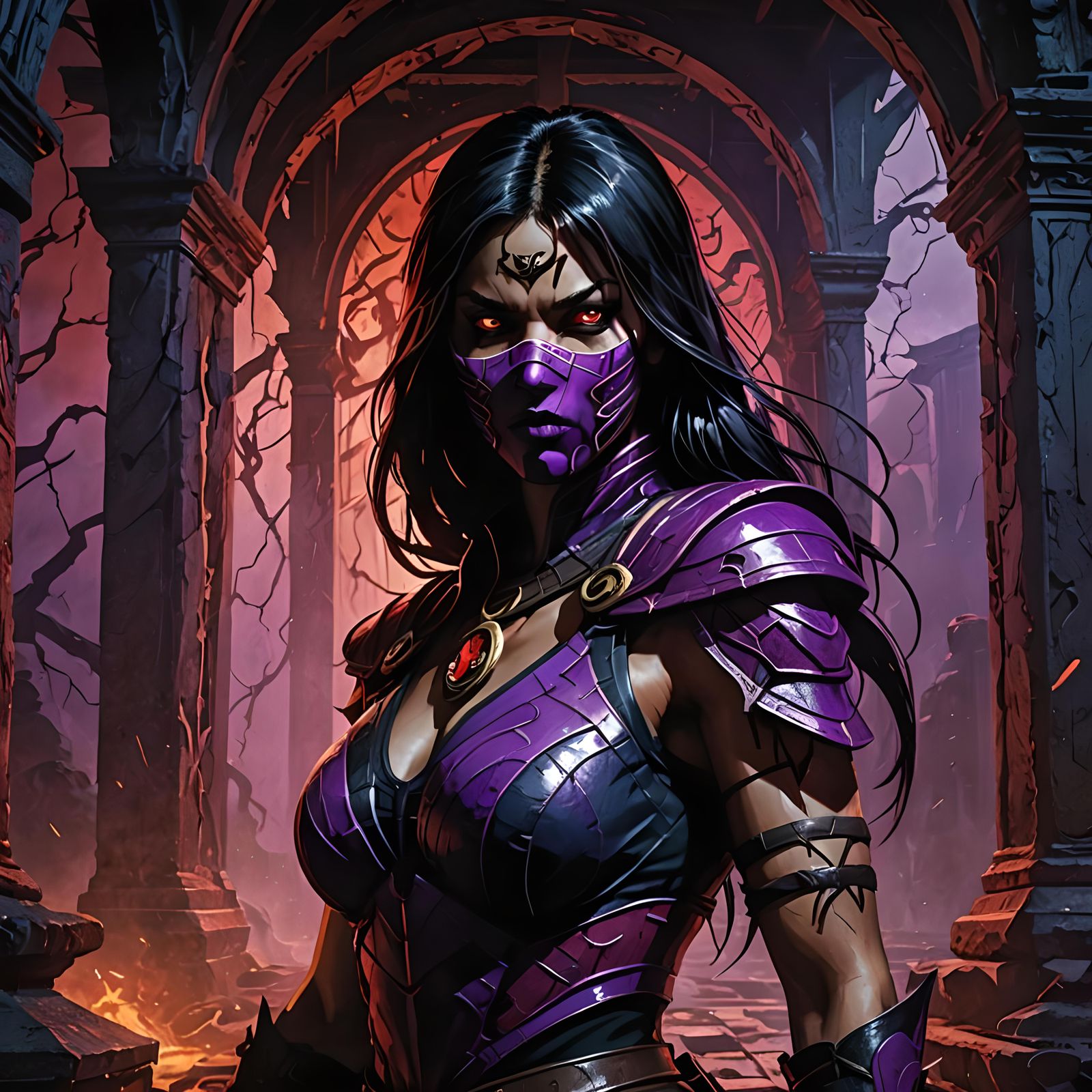Mortal Kombat's Mileena: Digital Rendering