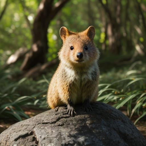 Quokka in its natural habitat