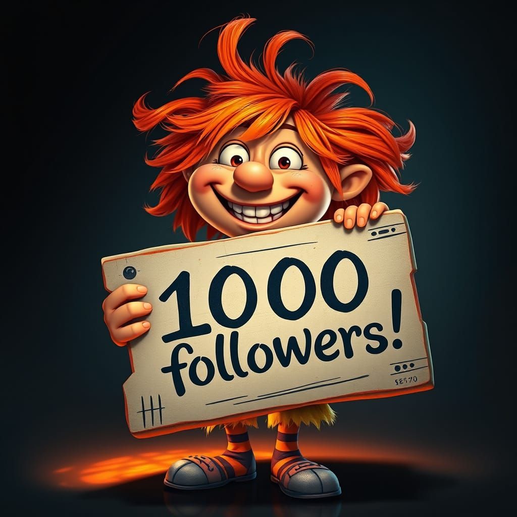 Whimsical Wackydoodle Celebrates 1000 Followers in Dreamy Su...