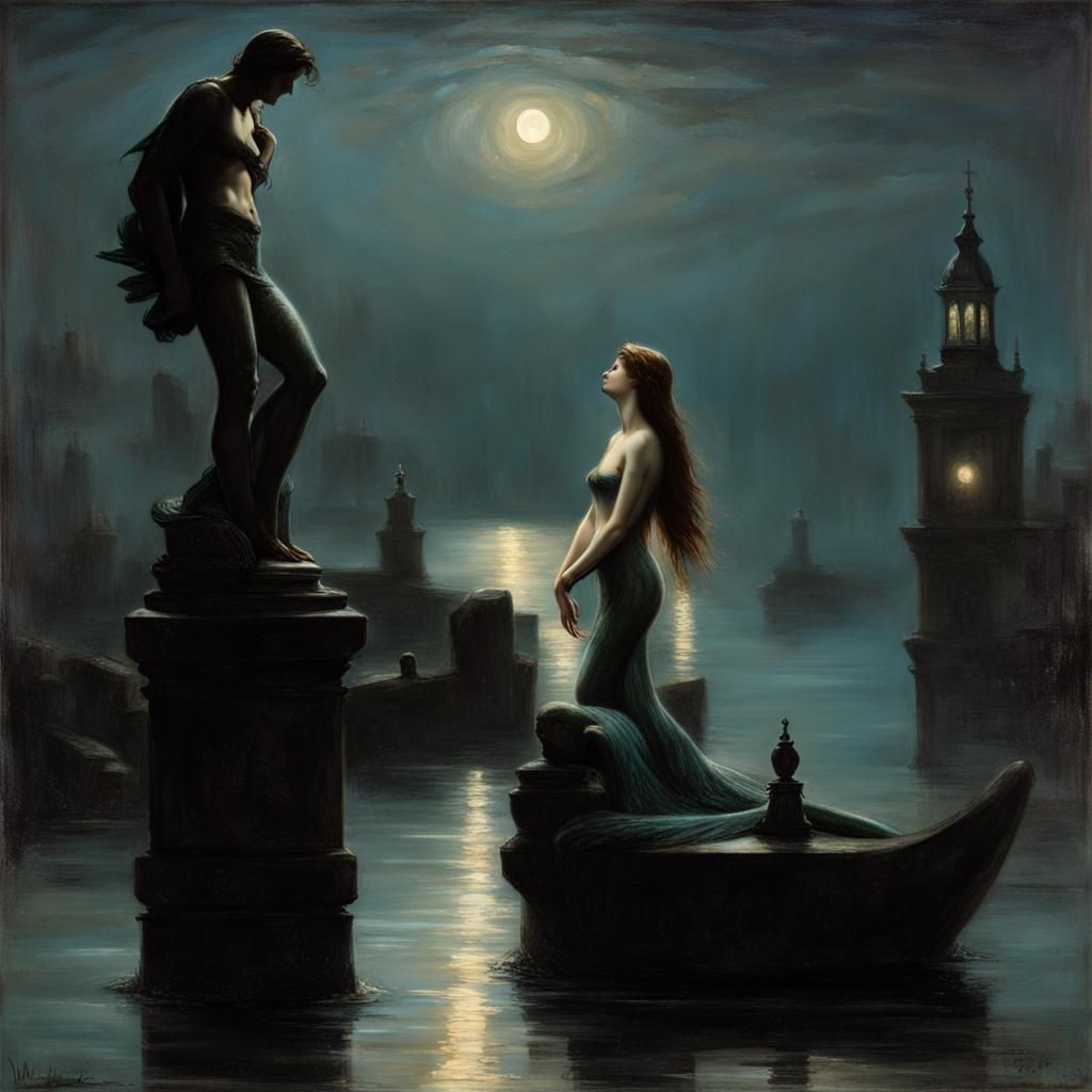 Mermaid's Love: A Pre-Raphaelite Romance