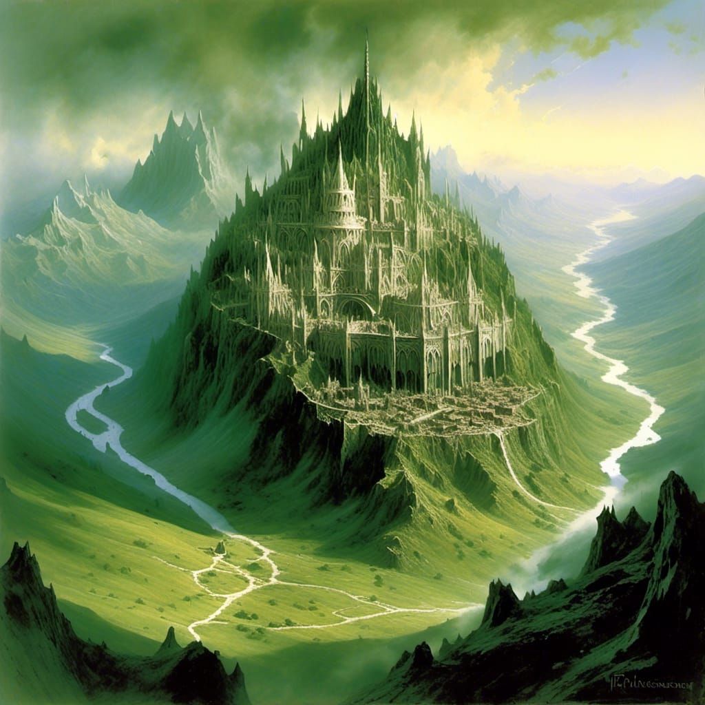 Majestic Elven Citadel in Verdant Valley