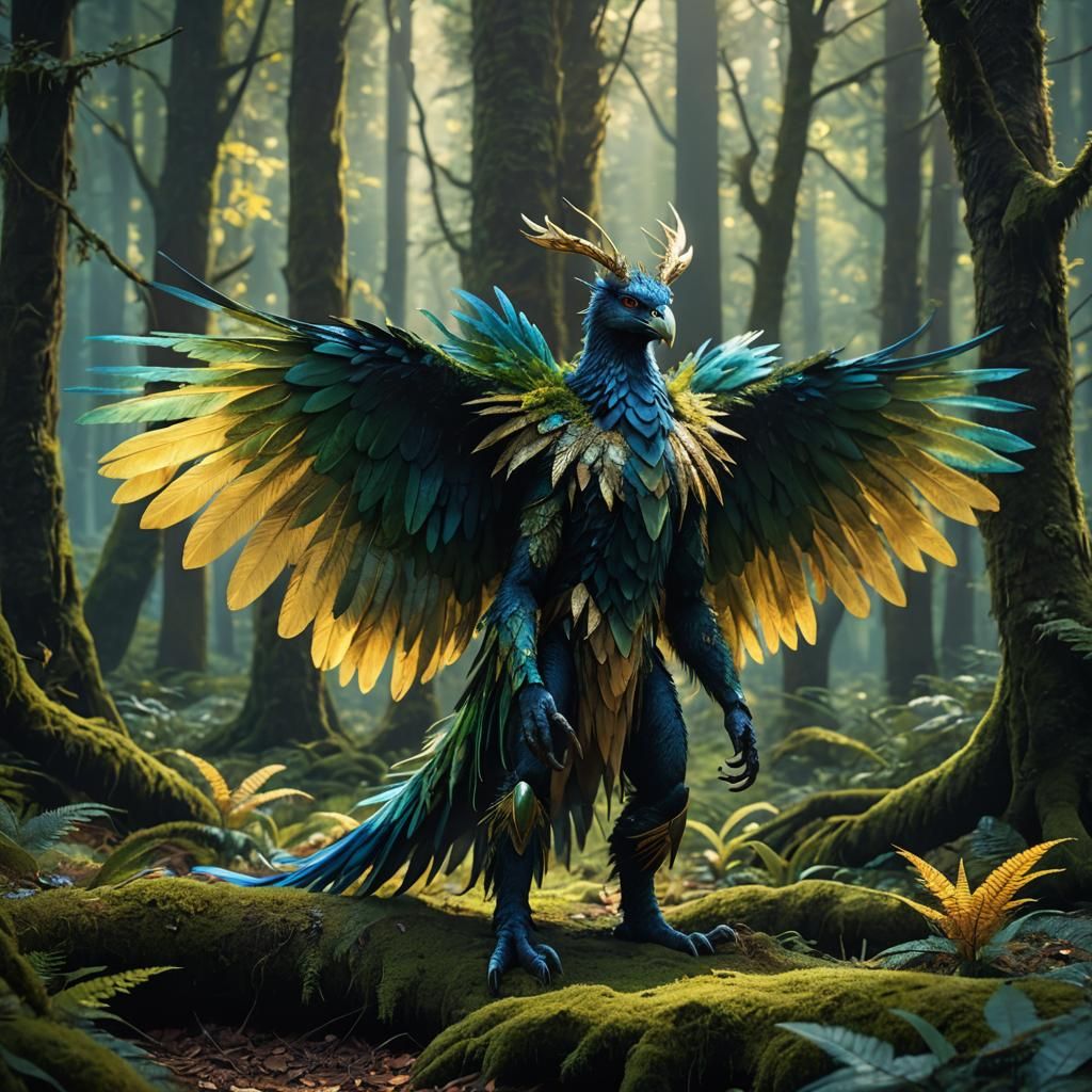 Half-Krep, Half-At Creature in Ethereal Forest