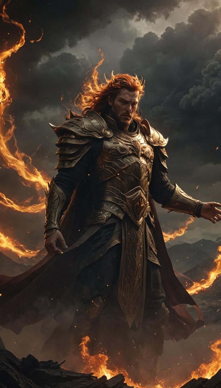 King of Flames Summons a Firestorm