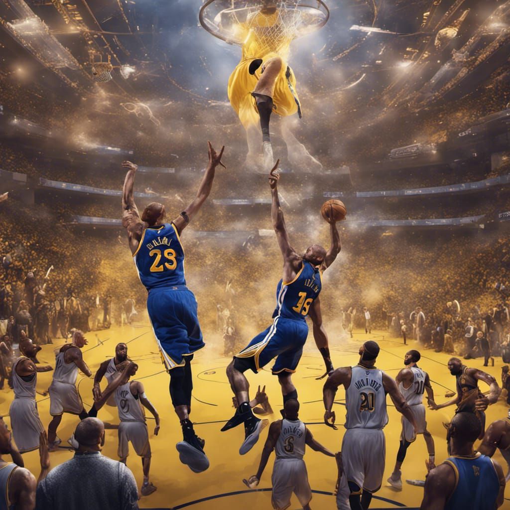 Basketball Legends Stacked Fantasy Concept Art