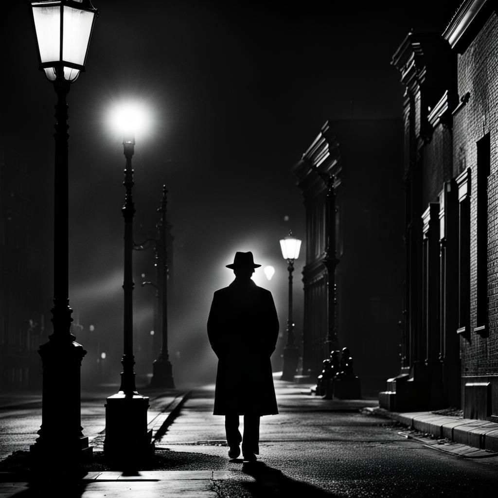 Minimalist Film Noir Street Photography