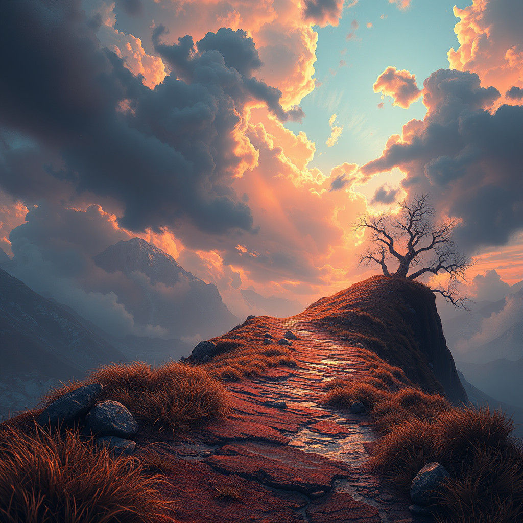 Fantastical Landscape at the End of the Road