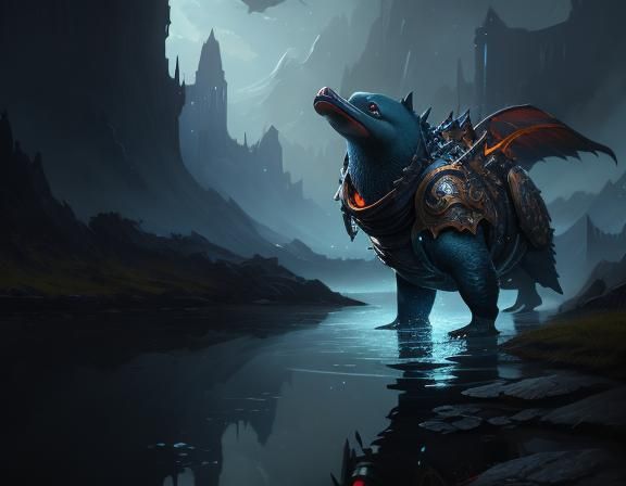 Anime Platypus Fantasy Concept Art