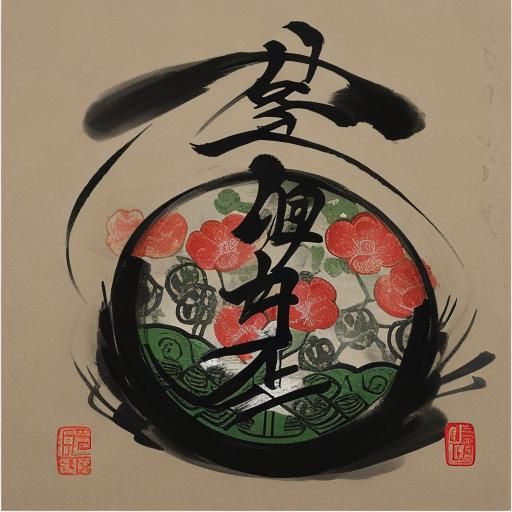 flowers /  Qi Baishi style