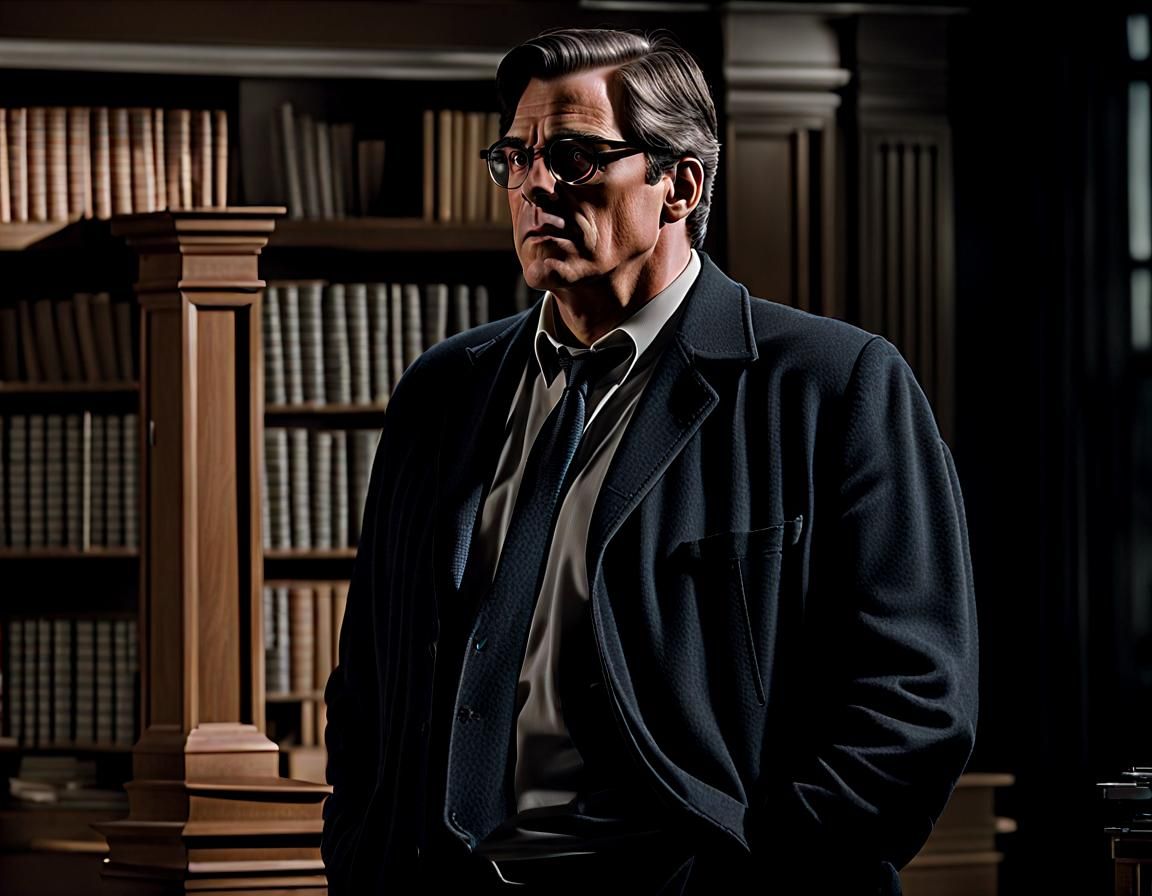 Clark Kent, a dark-haired man standing, waiting on court to ...