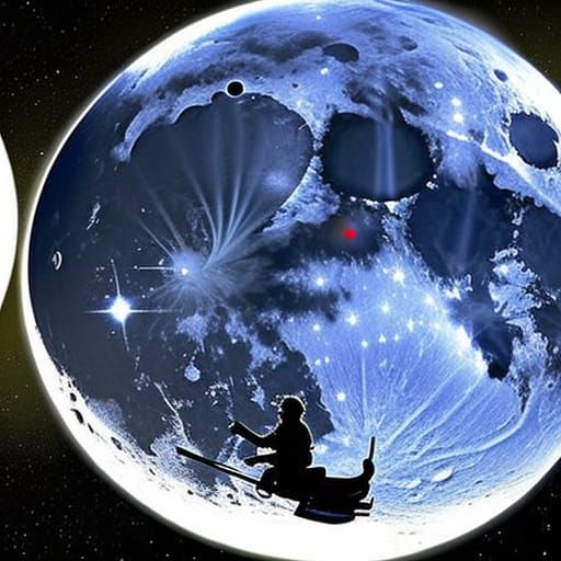 Man in the Moon's Galactic Adventure