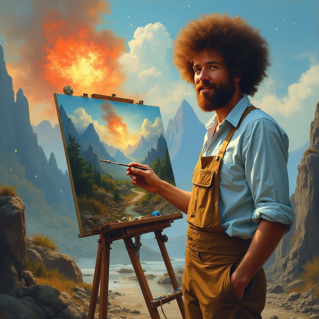 Happy Painter Surveys Bleak Apocalypse in Impressionist Styl...