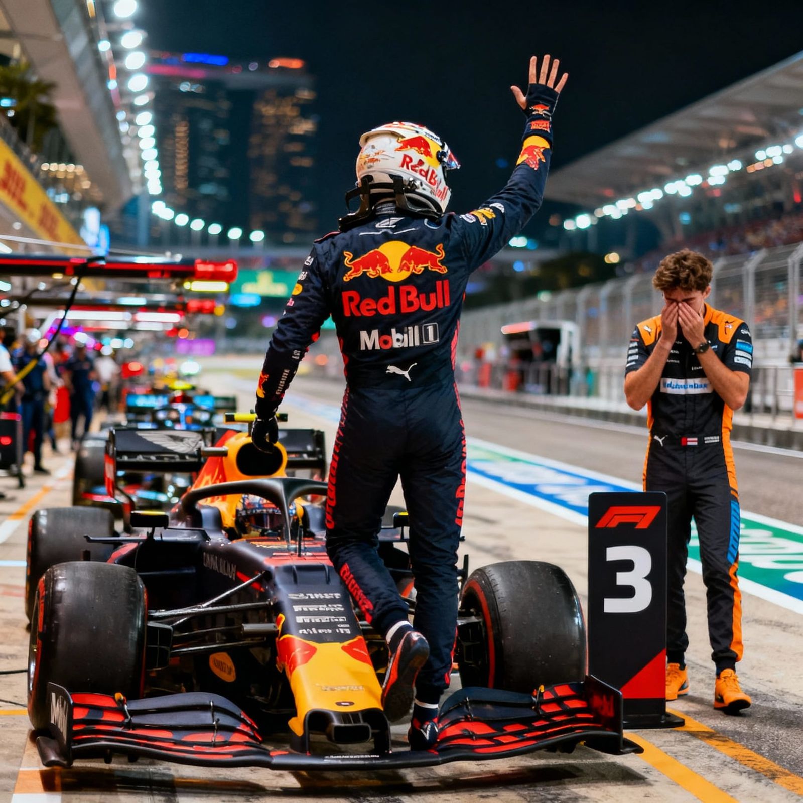 Max Verstappen Celebrates Victory, Lando Norris Emotional in...